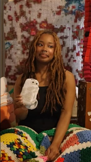 Pecha Projects on Instagram: "A glimpse into the essence of sculptor and tapestry maker akeylah wellington- the visionary behind our current exhibition in Pecha Projects, “soft power”! Featuring: “Quasar Crumble” Pony heads, monofilament 33 x 33 in. We invite you to view the compelling and superlatively executed work of “soft power”! #arte #sculpture #tapestry #asseenincolumbus #beadwork"