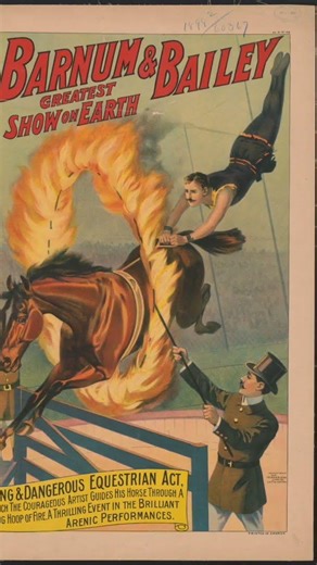 Barnum & Bailey - Greatest Show on Earth, Dangerous Equestrian Act, c1898