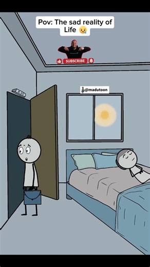 The Sad Reality of the 9-5 Grind... 😔. #shortsvideo #usacomedy #madutoon