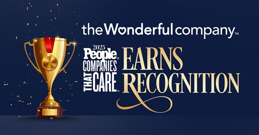 The Wonderful Company Ranks No. 1 on PEOPLE®’s List of Companies That Care; Charlotte Triggs and Lynda and Stewart Resnick Comment