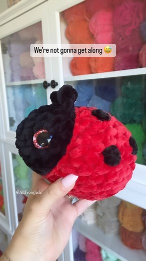 Jade Gauthier-Boutin on Instagram: "Free baby ladybug pattern! ❤️ For this make I used… °My free no sew baby ladybug pattern °Sweet Snuggles yarn from @michaelsstores °8mm crochet hook °20mm safety eyes (click the link in my bio to find my eye catalogue) #crocheted #crochetladybug #ladybug #ladybird #crocheting #crochetladybird #amigurumi #amigurumiladybug #chunkyyarn #makeitwithmichaels #chenilleyarn #crochetlove #reel #handmade #freecrochetpattern #youtubecrochet"