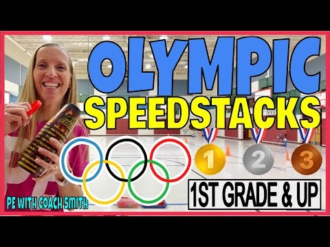 OLYMPIC SPEED STACKS!🥇🥈🥉Fun PE WarmUp Activity