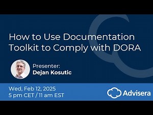 How to Use a Documentation Toolkit to Comply with DORA [live webinar]