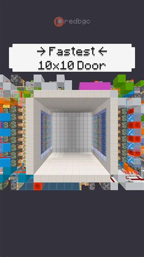 Fastest 10x10 Door Design in Minecraft