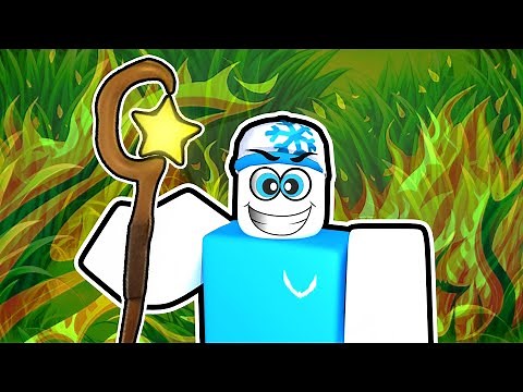 SHOWCASING The WIZARD STAFF in Roblox FLAG WARS