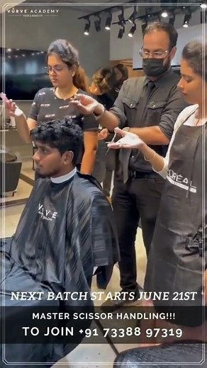 Learn From The Scratch ! | Hair Academy | Vurve Academy | Chennai | Haircutting Classes | #shorts
