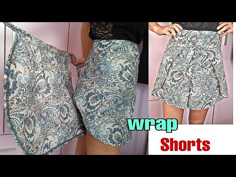 Wrap Shorts DIY/ Cutting and Sewing Tutorial