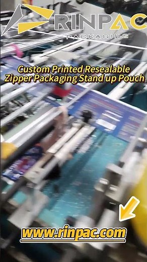 Custom Printed Resealable Zipper Packaging Stand up Pouch
