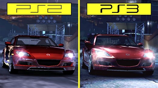《极品飞车：碳》PS2 vs PS3 图形比较