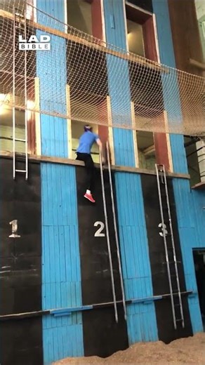 Competitive Firefighter Climbs Up Ladder 😲 (🎥: ViralHog)
