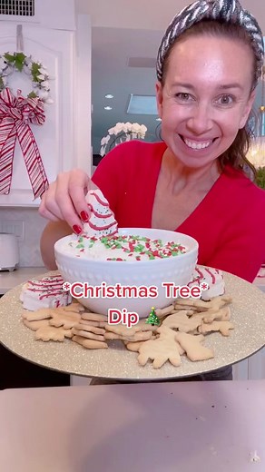 *Christmas Tree Dip*🎄Super Easy to Make!! | At Home With Shannon