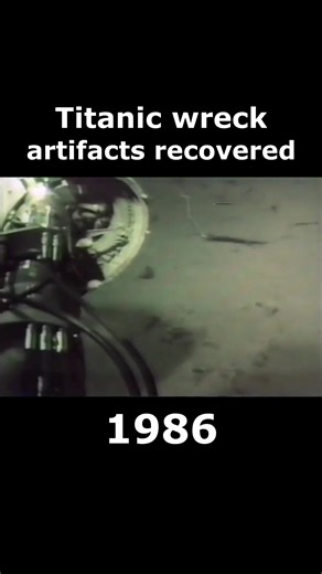 Titanic wreck artifacts recovered 1986 #Titanic #titanicwreck #titanicwrack #titanicmovie #TitanicDocumentary #typ | Titanic Empire