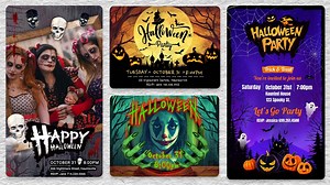 Party Invitation Maker: Halloween Invitation Templates Free