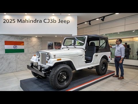 2025 Mahindra CJ3B Jeep Finally LAUNCHED! 😱 Iconic Legend Returns with New Look, New Design