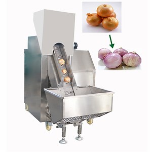 [Hot Item] Industrial Onion Peeling Machine and Root Cutting Machine Onion Skin Peeler