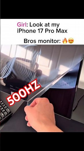 ROG Strix OLED XG27AQDPG 😳 #gaming #monitor #500hz #iphone #oled #review #cpu #gamingmonitor