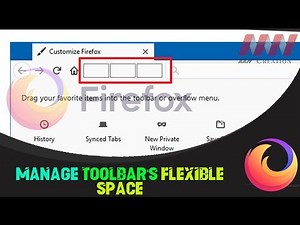 How to Manage Toolbar's Flexible Space on FireFox Browser