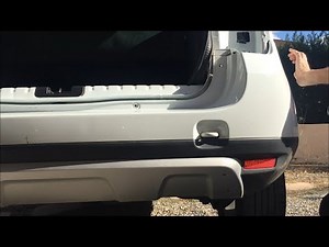 Removing and installing the rear bumper of a Duster Dacia