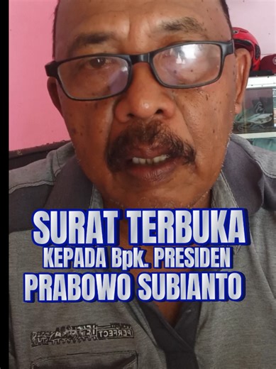 Surat Terbuka untuk Presiden Prabowo Subianto