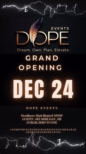 D.O.P.E Events on Instagram: "⚠️ FARIDABAD IS ABOUT TO GET DOPED ⚠️ TICKETS WILL BE LIVE TOMORROW!! We’re turning Christmas Eve (Dec 24th) into a DOPE history lesson at Chapter 12, Faridabad. Get ready for the official launch featuring a mega-lineup: Forget everything. This is your chance to be part of the launch that defines Faridabad's nightlife. #Faridabad #eventplanner #trending #viral #instagram"