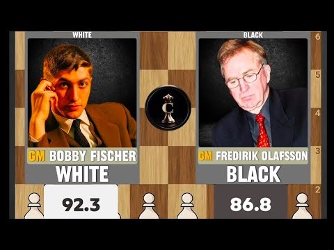 Bobby Fischer's Classic Back Rank Sacrifice Against Fridrik Olafsson - 1960