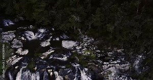 Purling brook Falls at Springbrook National Park in Queensland