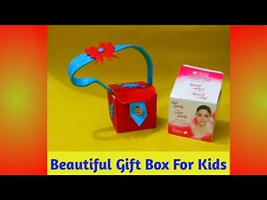 DIY : How To Reuse Empty Box To Make Cute Gllitery Box Purse / How To Reuse Card Box As Gift Box