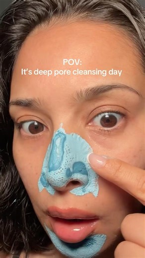 It’s deep pore cleansing day 🧖🏽‍♀️✨ Medicube deep pore cleaning mask 💙