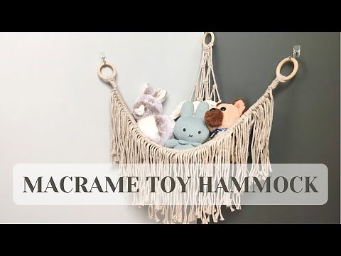 Macrame Toy Hammock Tutorial - Macrame Teddy Hammock