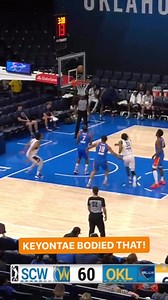 Oklahoma City Thunder two-way signee Keyontae Johnson rises for the FILTHY POSTER for the Oklahoma City Blue!⚡️🤯 | NBA G League