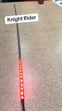 we developed a custom knight rider led strip pattern