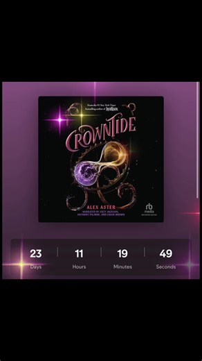 I AM SO FREAKING EXCITED! 9 days until Grim’s POV audiobook! 23 days until Crowntide’s audiobook AND found out it’s a multicast! My two favourite male narrators in one book 🥹🥰 @Alex Aster #TeamGrim #Lightlarkseries #audiobooktok #chasebrown #anthonypalmini