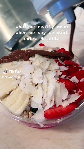 Delicious Nutella Acai Bowl Recipe at Playa Bowls