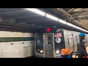 MTA Subway | R160 B Train Arriving At 125th Street Subway Station
