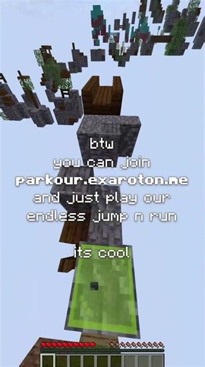 parkour.exaroton.me for infinite jump n run!!