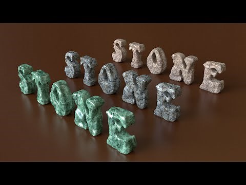 Creating Stone Text Tutorial: Blender 3D
