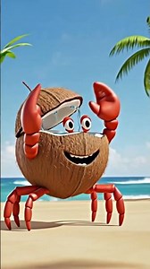 Dancing Crab 🦀💃 | Fun Beach Dance Animation”✍️#DancingCrab #BeachVibes #3DAnimation #CuteMascot