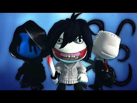 LBP3 - Jeff The Killer VS Slender Man VS Eyeless Jack - The Creepypasta Battle - Horror Level