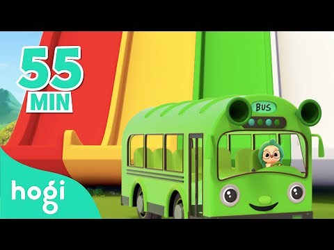 Learn Colors with Bus Slides and Hogi | + Compilation | Colors for Kids | Pinkfong & Hogi