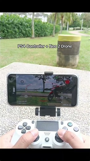 drone control with PS4 controller: smoother flight at budget setup #djineo2 #dronelife #shortstech