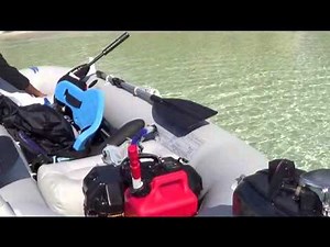 3.5 hp Hangkai Outboard Motor and Intex SeaHawk II Inflatable Boat