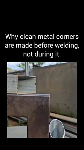 MASTER KEY on Instagram: "This video shows the difference between a poorly prepared corner joint and a properly fitted one in metal fabrication. At first, the clip shows a common mistake: a simple angled cut that looks correct from one side but leaves gaps and misalignment when the tubes meet. This kind of joint is harder to weld, weaker, and almost always looks uneven after finishing. Then the correct method is shown. The end of the tube is shaped so it wraps and seats cleanly against the other