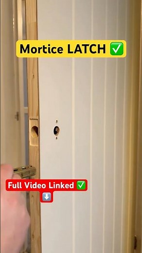 How To Install A Mortice Door Latch The Easy Way #carpentery #doors #handles