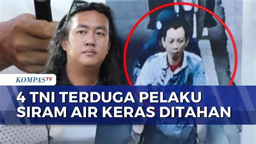 Terungkap! Tampang Terduga Pelaku Penyiraman Air Keras ke Andrie Yunus, 4 Anggota TNI Ditahan