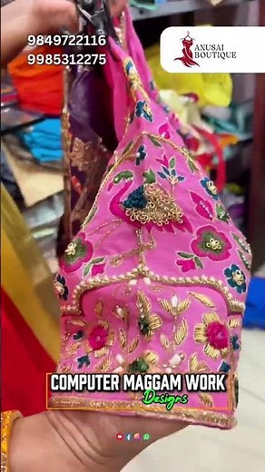 Computer Maggam Work Design Blouses