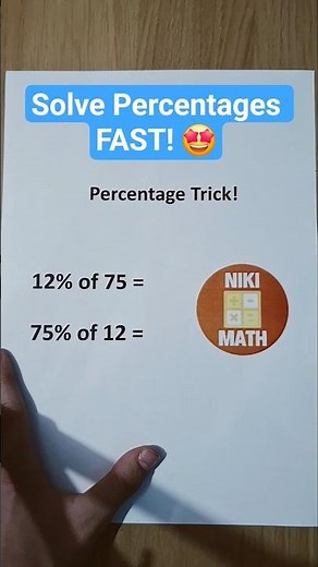 Find Percentages in Seconds | Percentage Problems - Shortcuts & Tricks #maths #percents #mathtrick