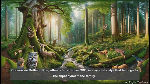 Coomassie brilliant blue in biology