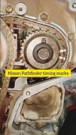 Nissan Pathfinder v6 engine timing marks #how to fix engine timing marks Nissan Pathfinder v6 #easy