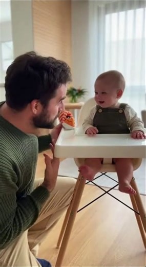 Dad's Sneaky Toy Prank on Baby!