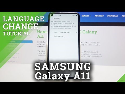 How to Change System Language on SAMSUNG Galaxy A11 – Change Device Language